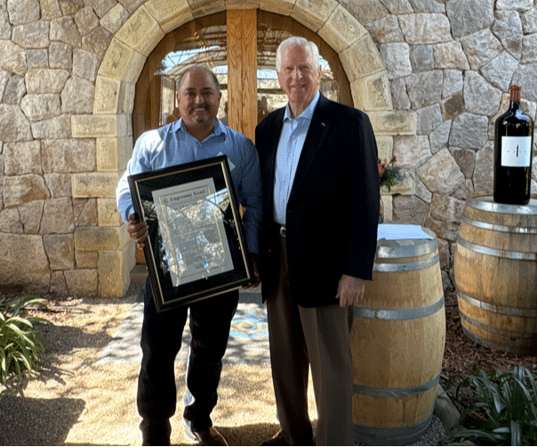 Gustavo Aviña was chosen as the 2025 Napa County Climate Crisis Champion by U.S. Rep. Mike Thompson